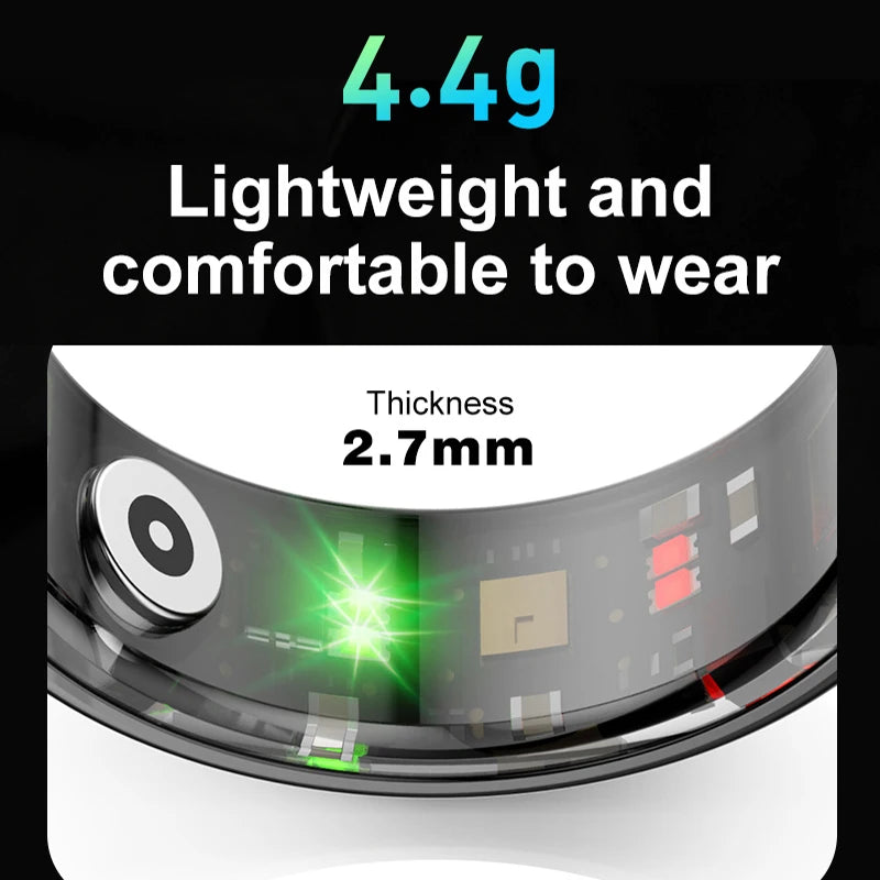 R02 Smart Ring 2025 Mens Rings for Woman Smartring Heart Rate Monitor Multi-sport Mode Bluetooth Fitness and Sleep Tracker - Halo Smart Ring
